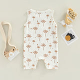 Newborn Baby Romper with Printed Pattern - Babbez