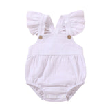 Newborn Infant Baby Boy Girl Bodysuit: Sleeveless, Backless, Summer Jumpsuit