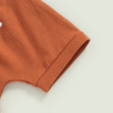 Fashionable Summer Clothes for Newborn Baby Boys - Cattle Letter Print