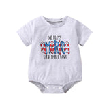 Cute Toddler Girls' Short Sleeve Letter Print Romper for Summer