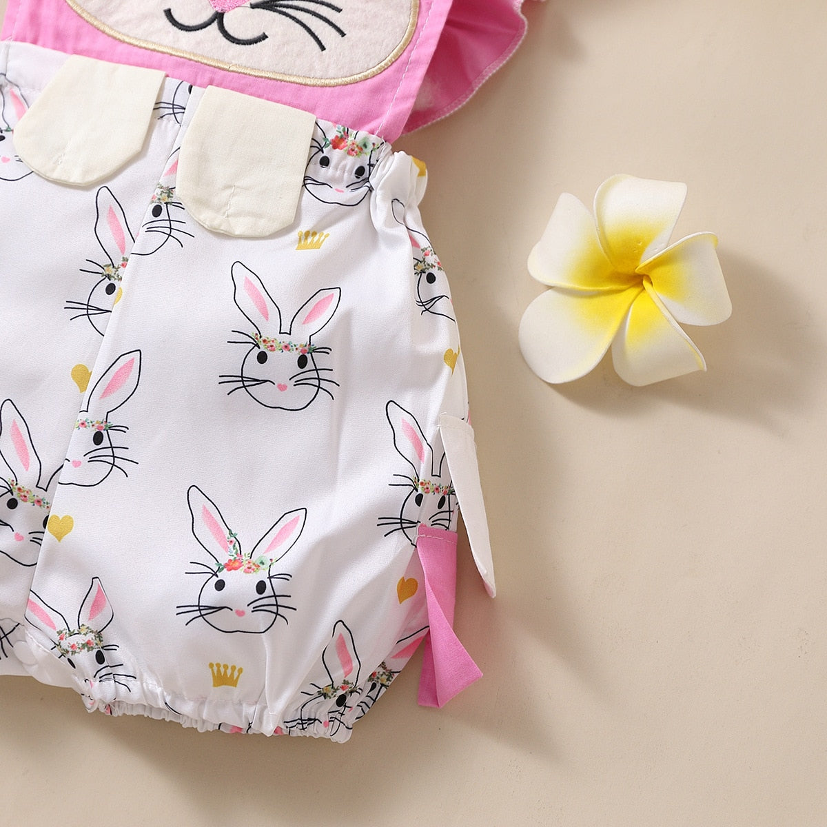 Adorable Easter Bunny Rompers for Baby Girls