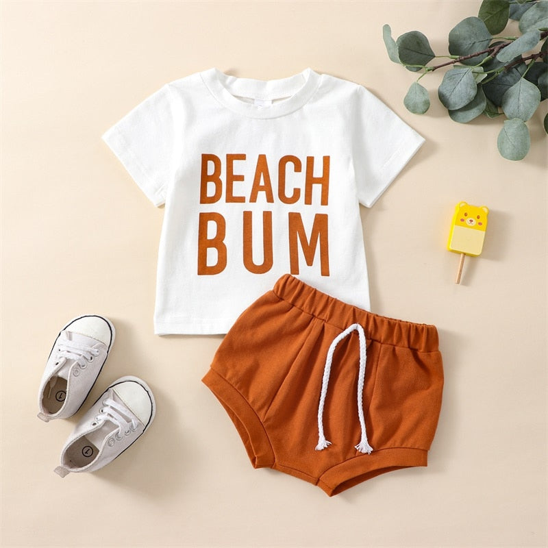 Fashionable Newborn Baby Boys Summer Clothes Set
