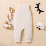 Summer Infant Baby Boys Sleeveless Romper with Letter Print