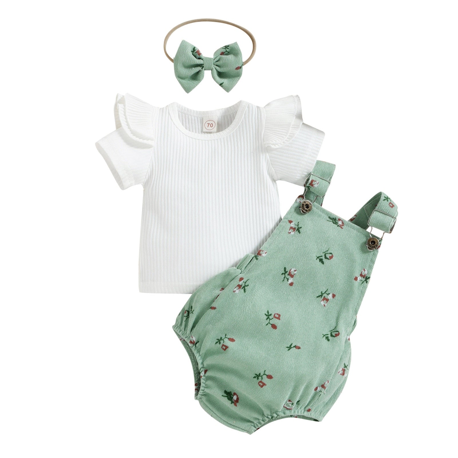 Stylish and Comfortable 3-Piece Outfits for Newborn Baby Girls