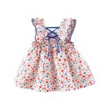 Summer Floral Sleeveless Dress for Baby Girls