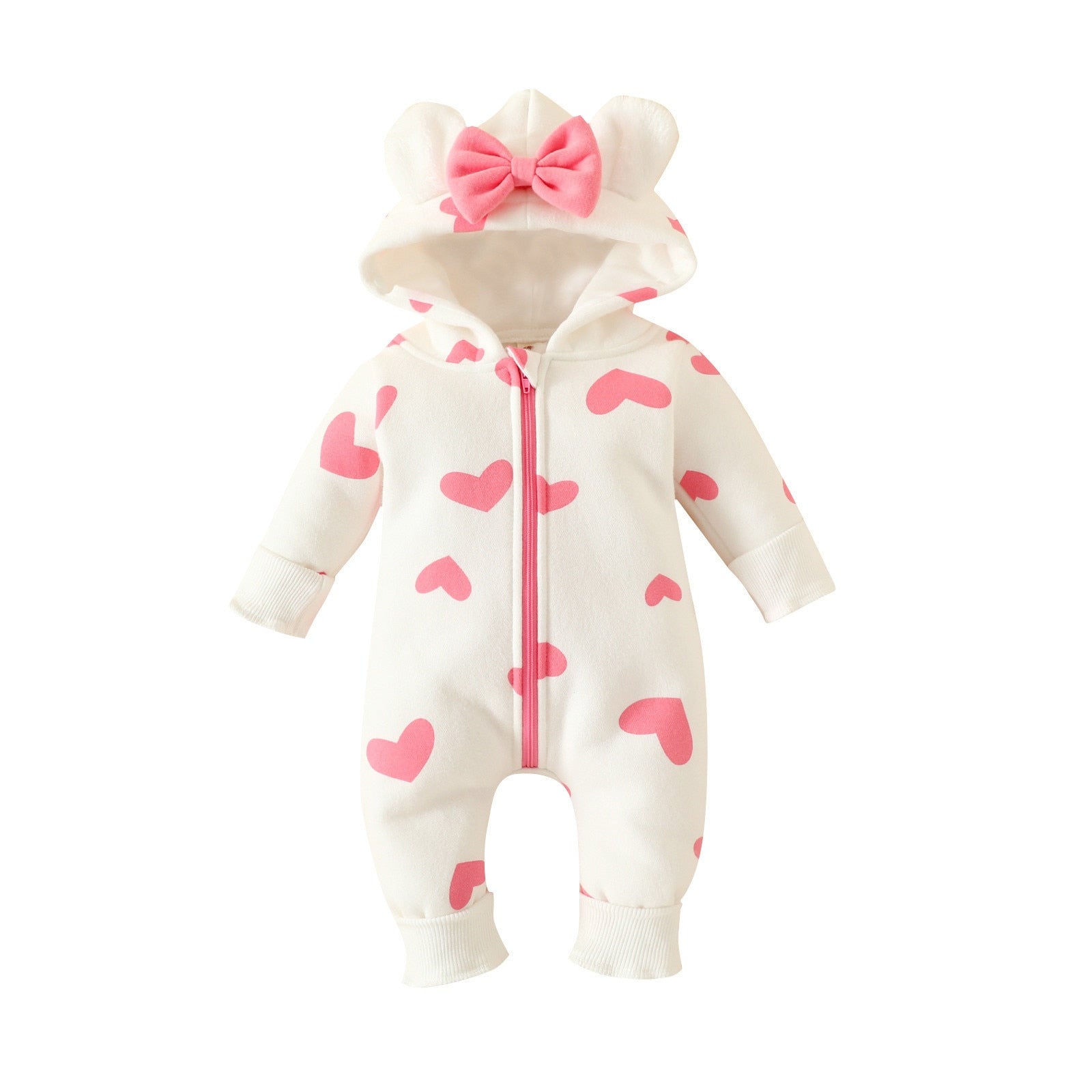 Winter Baby Hooded Rompers: Thick and Warm Clothing