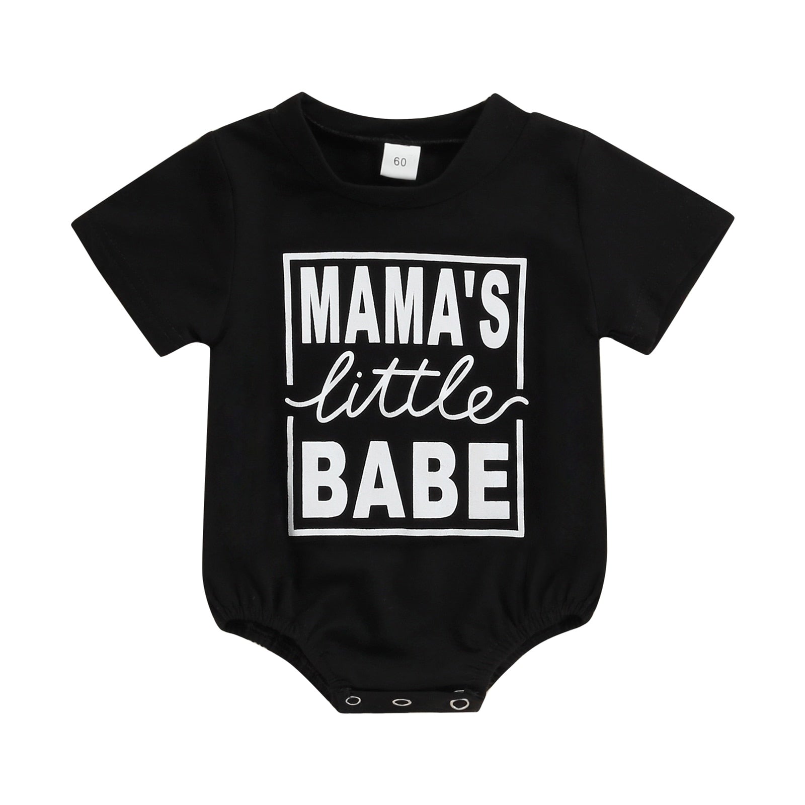 Cute and Comfy: Newborn Infant Baby Short Sleeve Letter Printed Bodysuit for Boys and Girls