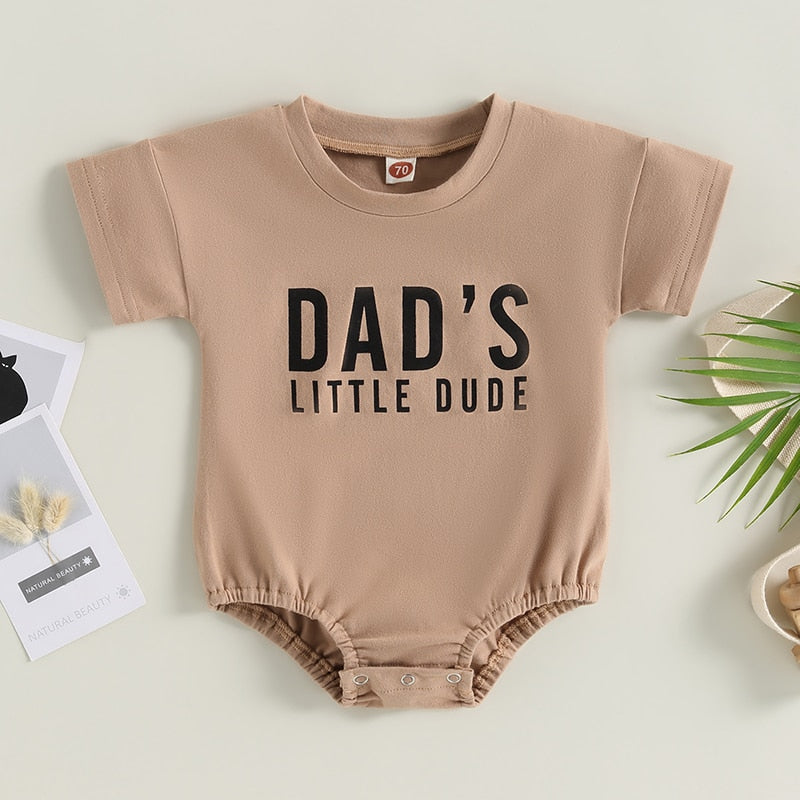 Cute Letter Printed Romper for Baby Boys
