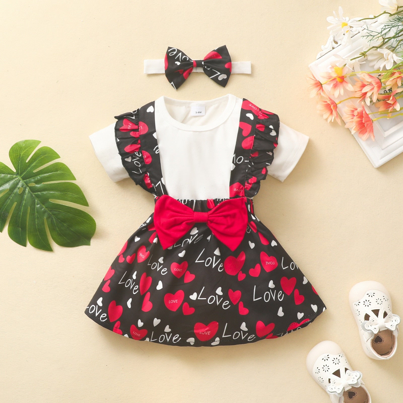 Cute and Stylish 3-Piece Infant Baby Girl Summer Clothes Set