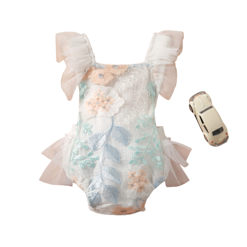 Gauze Embroidery Baby Rompers: Perfect Summer Outfit for Newborn Girls