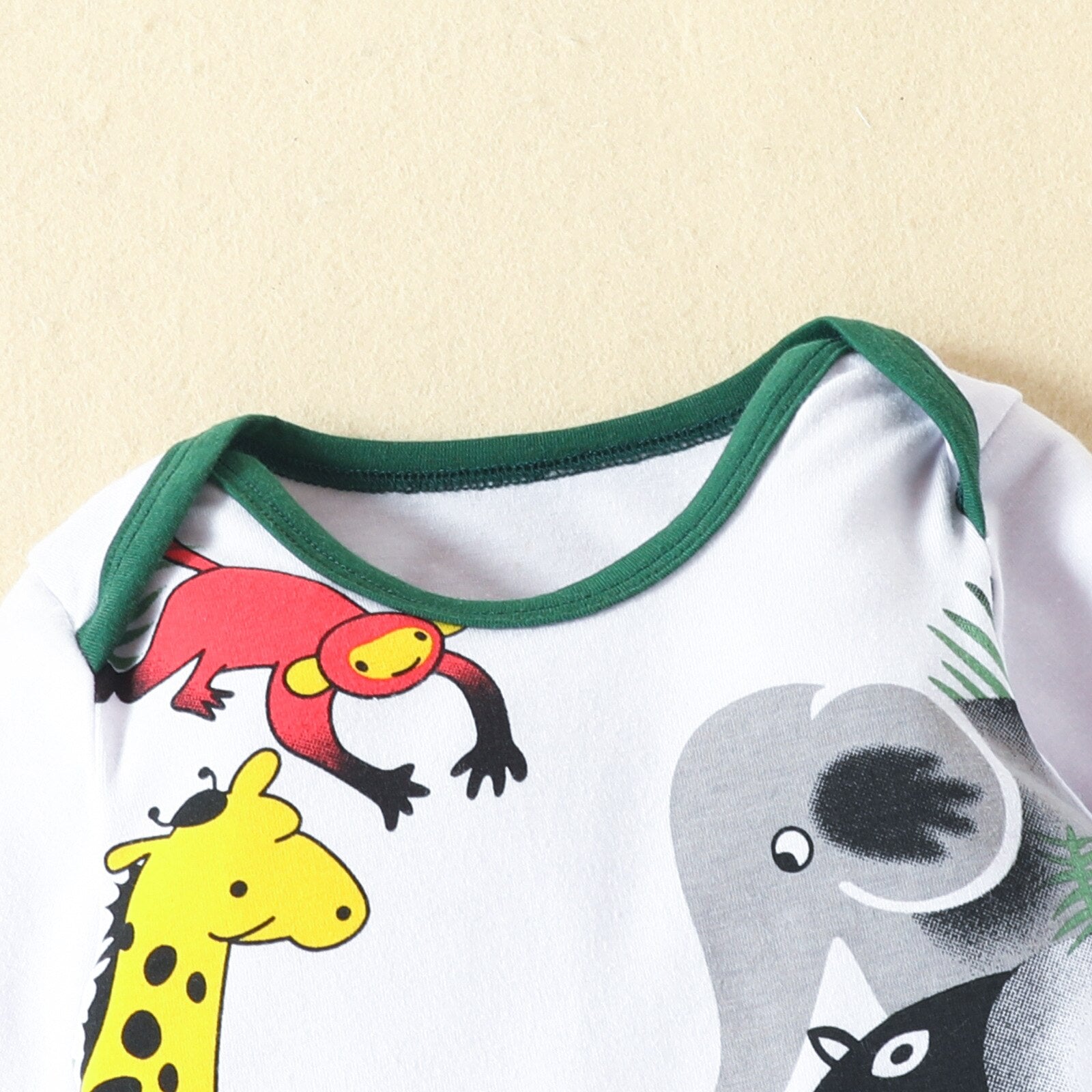 African Animals Print Newborn Baby Boy Clothes Set