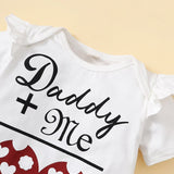 Sweet Heart-printed Summer Baby Girls Clothes