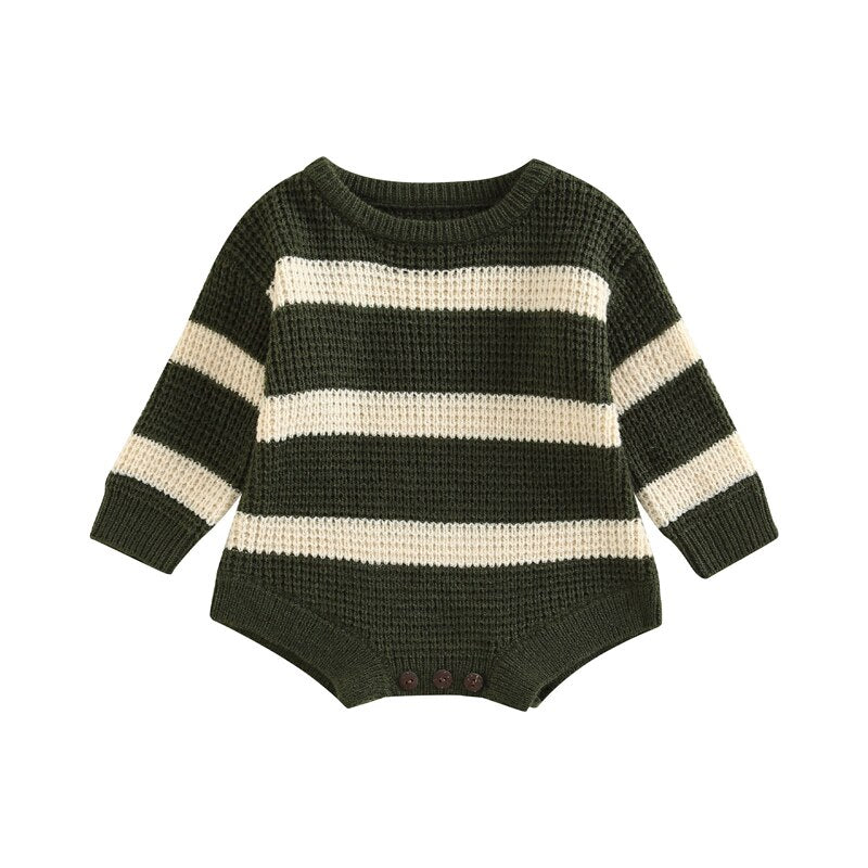 Cozy and Stylish Infant Knit Rompers for Fall and Winter