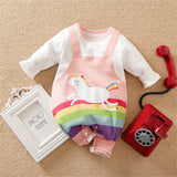 Cute and Colorful Patchwork Baby Girl Rompers with Bowknot and Fun Prints