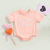 Baby Romper with Embroidered Letters - Babbez