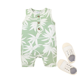 Summer Infant Clothes with Leaves Print for Boys