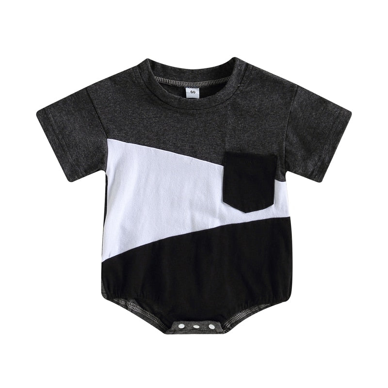 Newborn Infant Baby Boy Casual Summer Bodysuit