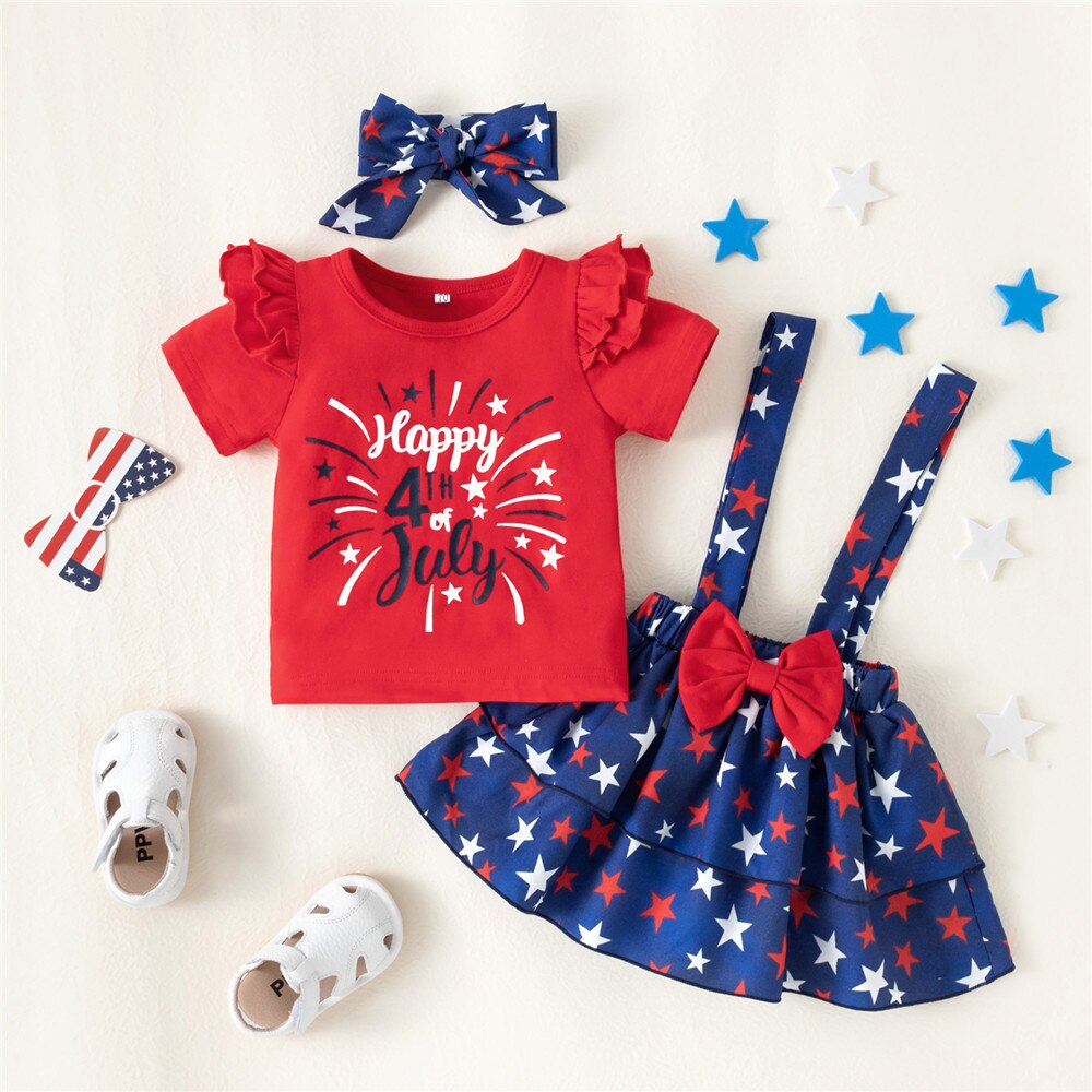 Patriotic 4th of July Baby Outfit