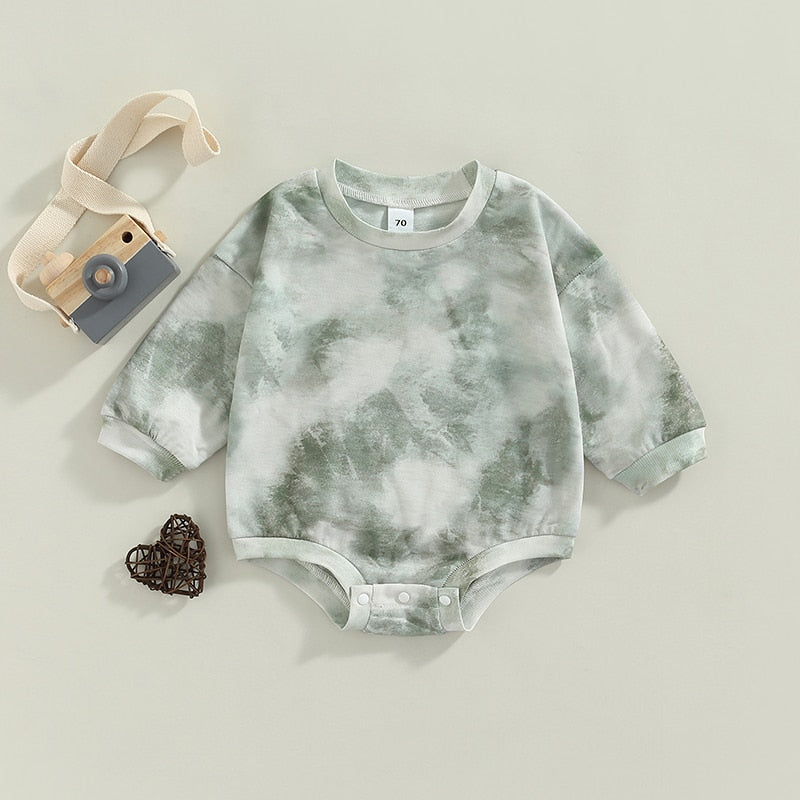 Trendy Tie Dye Baby Rompers for Boys and Girls