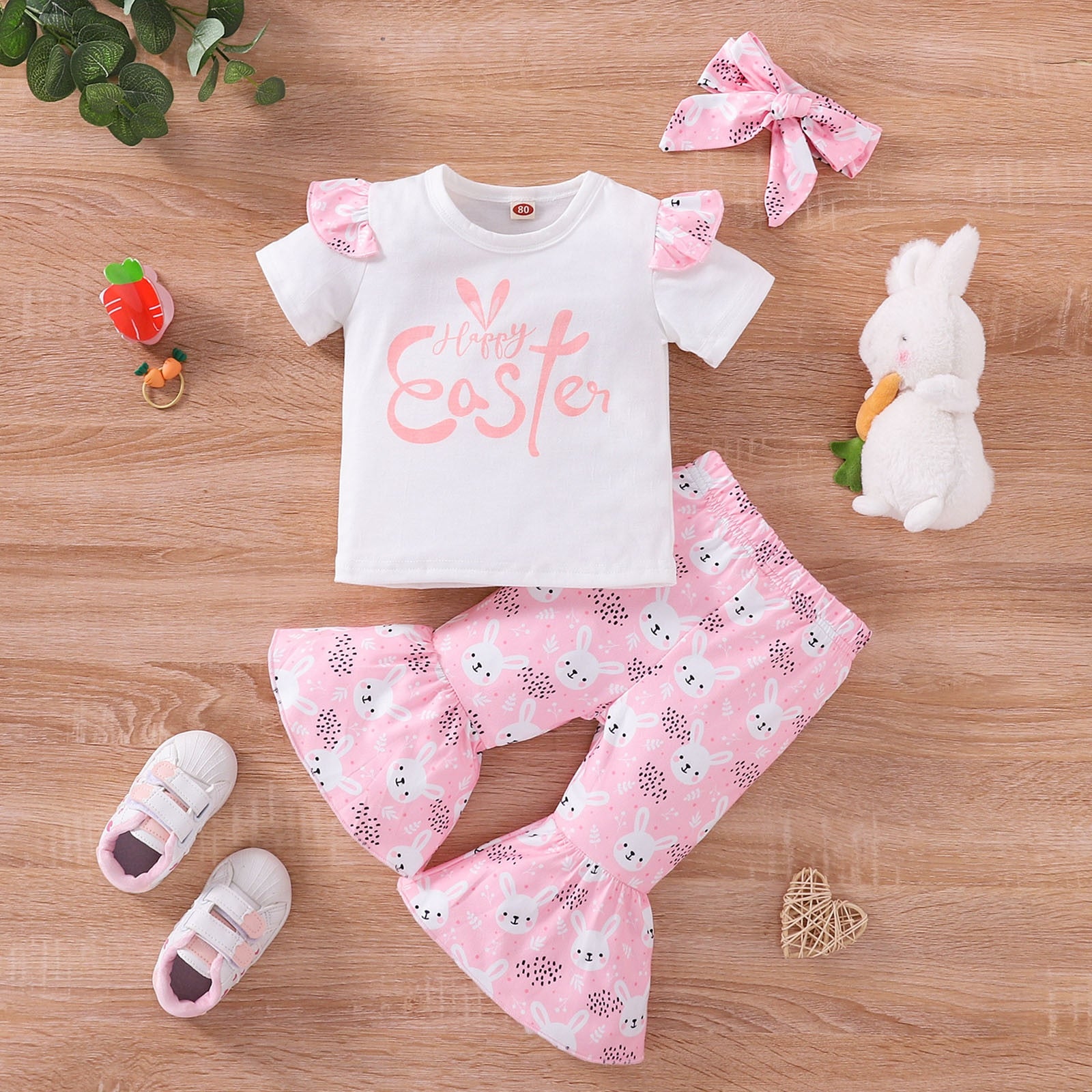Adorable 3-Piece Summer Clothing Set for Toddler Baby Girls