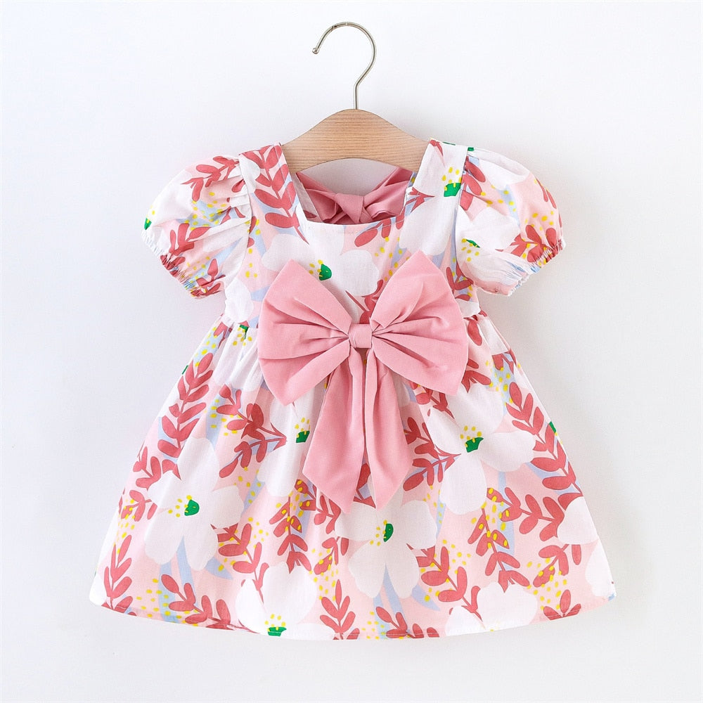 Sweet Summer Dresses for Toddler Girls: Puff Sleeve, Bow, and Flower Details