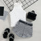 Baby Little Girl S Sleeveless Ribbed Outfit Set - Solid Color Stand-up Collar Belted Shorts - Babbez