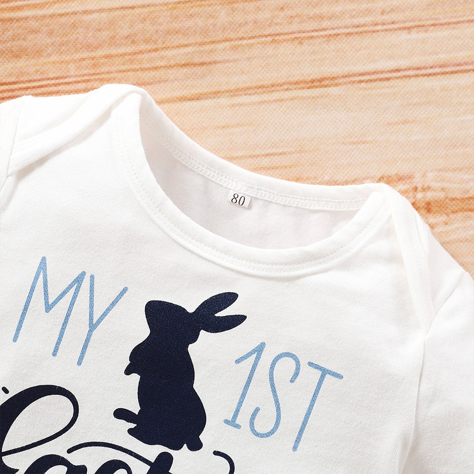 Adorable 3pcs Baby Boys and Girls Clothes Sets with Cute Cartoon Rabbit Prints