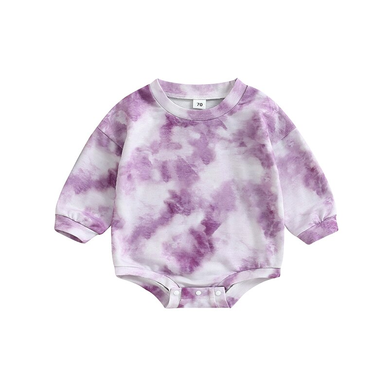 Trendy Tie Dye Rompers for Newborn Baby Girls and Boys