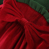 Adorable Newborn Christmas Dress with Sweet Bow and Rabbit Ears