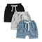 Toddler Baby Unisex 3-pack Drawstring Shorts with Pockets - Babbez