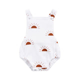 Toddler Sun/Diamond Printed Triangle Romper