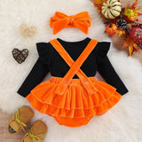 Velvet Baby Girl Romper Dress: Long-Sleeved Autumn/Spring Clothes for Newborns