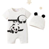 Adorable Baby Boys Clothes with Hat Cartoon Sleepwear