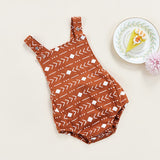 Toddler Sun/Diamond Printed Triangle Romper