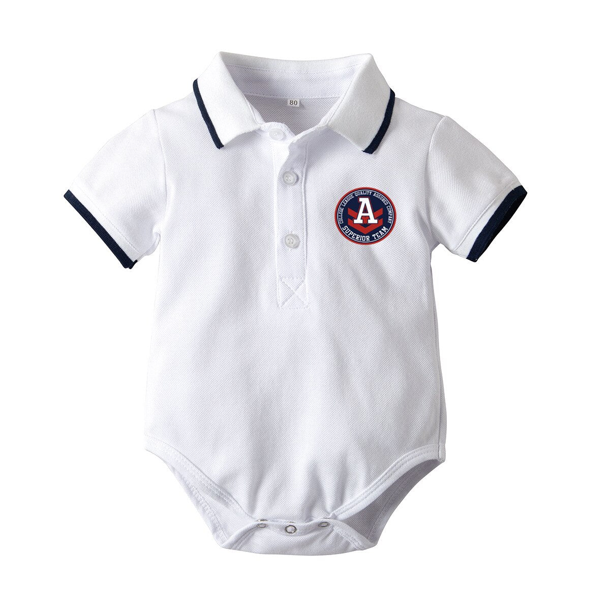 Short Sleeve Toddler Boys Rompers Solid Baby Clothes Polo Outfits