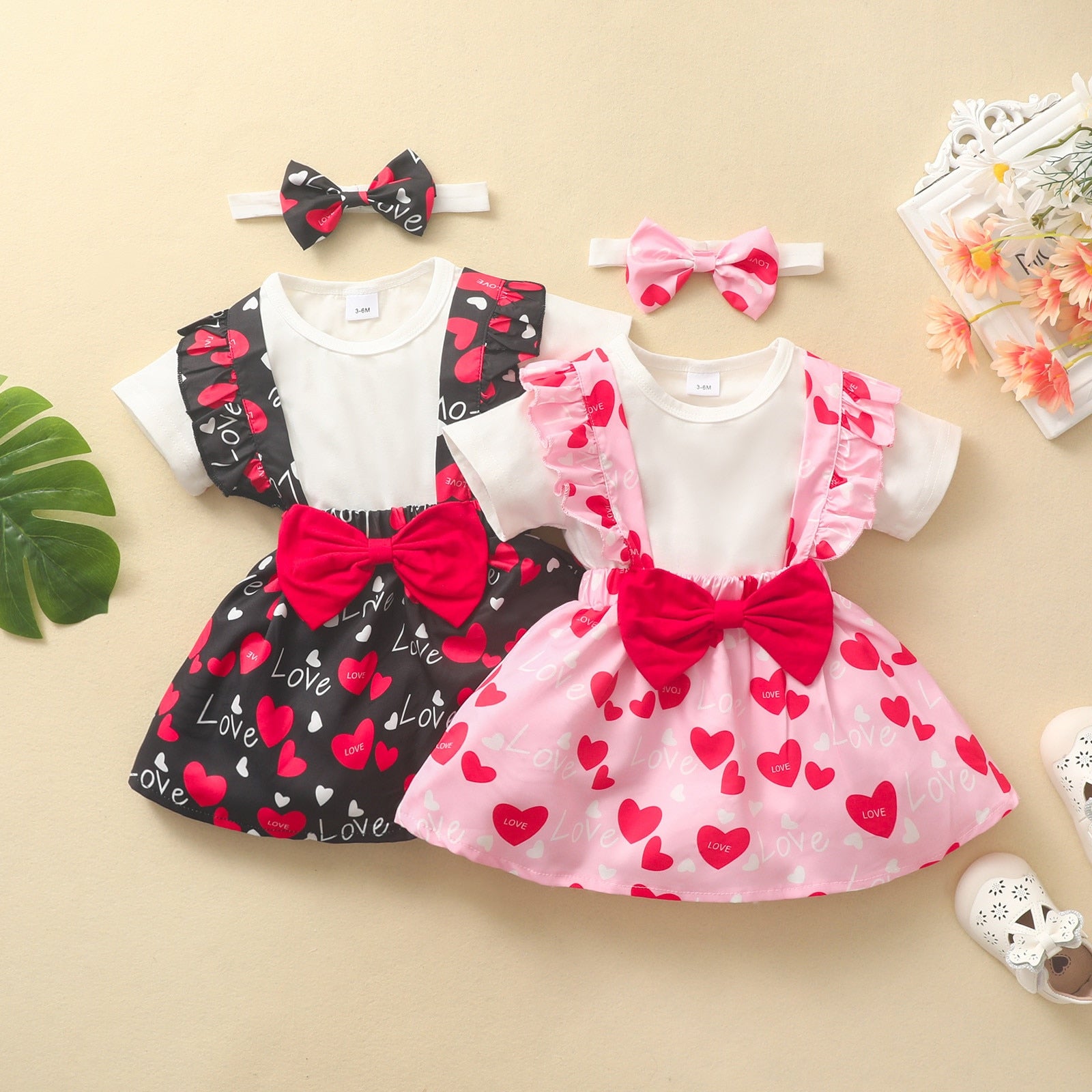 Cute and Stylish 3-Piece Infant Baby Girl Summer Clothes Set