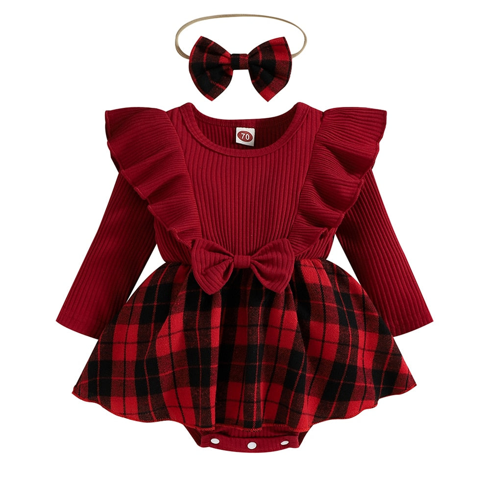 Stylish and Comfy Romper Dress Set for Baby Girls - Perfect for Spring and Beyond