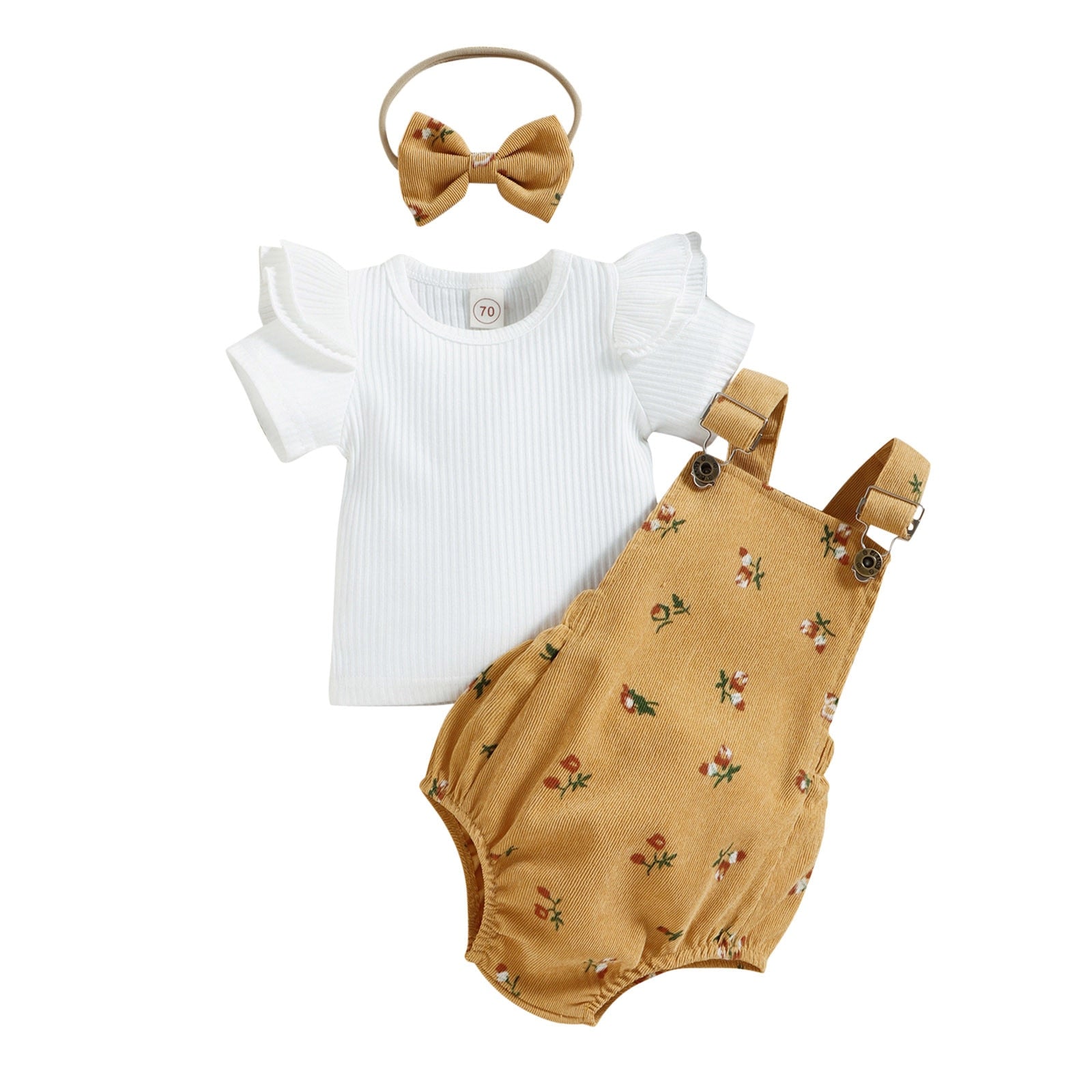 Stylish and Comfortable 3-Piece Outfits for Newborn Baby Girls