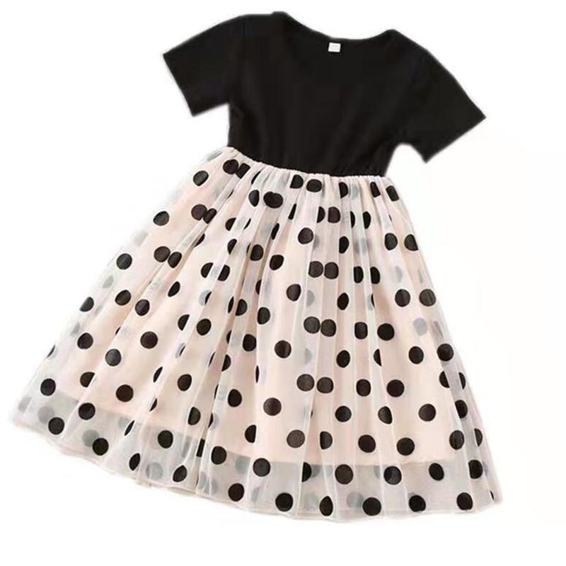 Summer Polka Dot Princess Dress for Toddler Girls