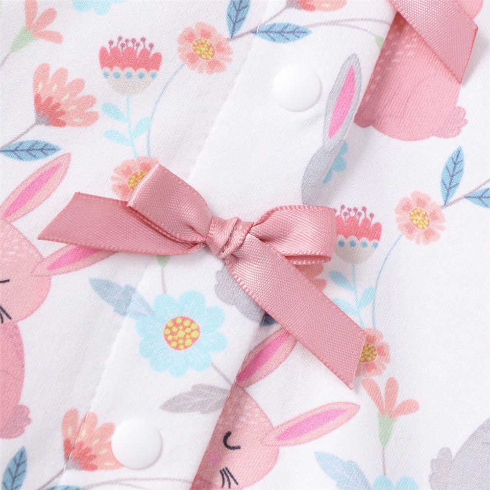 Summer Baby Rompers | Easter Rabbit Print Jumpsuit for Kids | Newborn Clothing