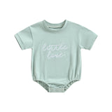 Baby Romper with Embroidered Letters - Babbez