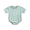 Baby Romper with Embroidered Letters - Babbez