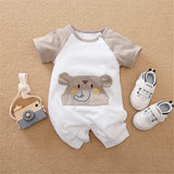 Adorable Dinosaur-themed Baby Boy Rompers for Summertime Fun