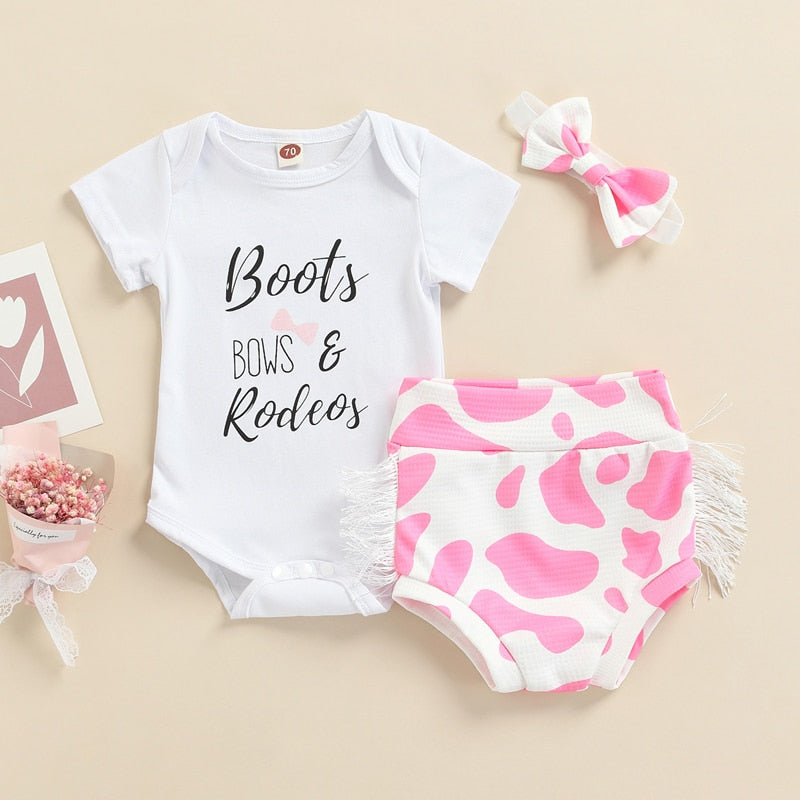 Baby Girls Summer Clothes Sets 3pcs