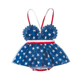 Dress Up Your Little One with Style and Comfort | Lace Bodysuits for Newborns | 4th of July Outfits with Suspenders | Adorable Baby Rompers for Party Overalls | Perfect for Kids Girls Toddler Costume
