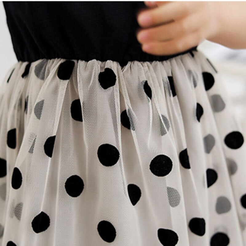 Summer Polka Dot Princess Dress for Toddler Girls