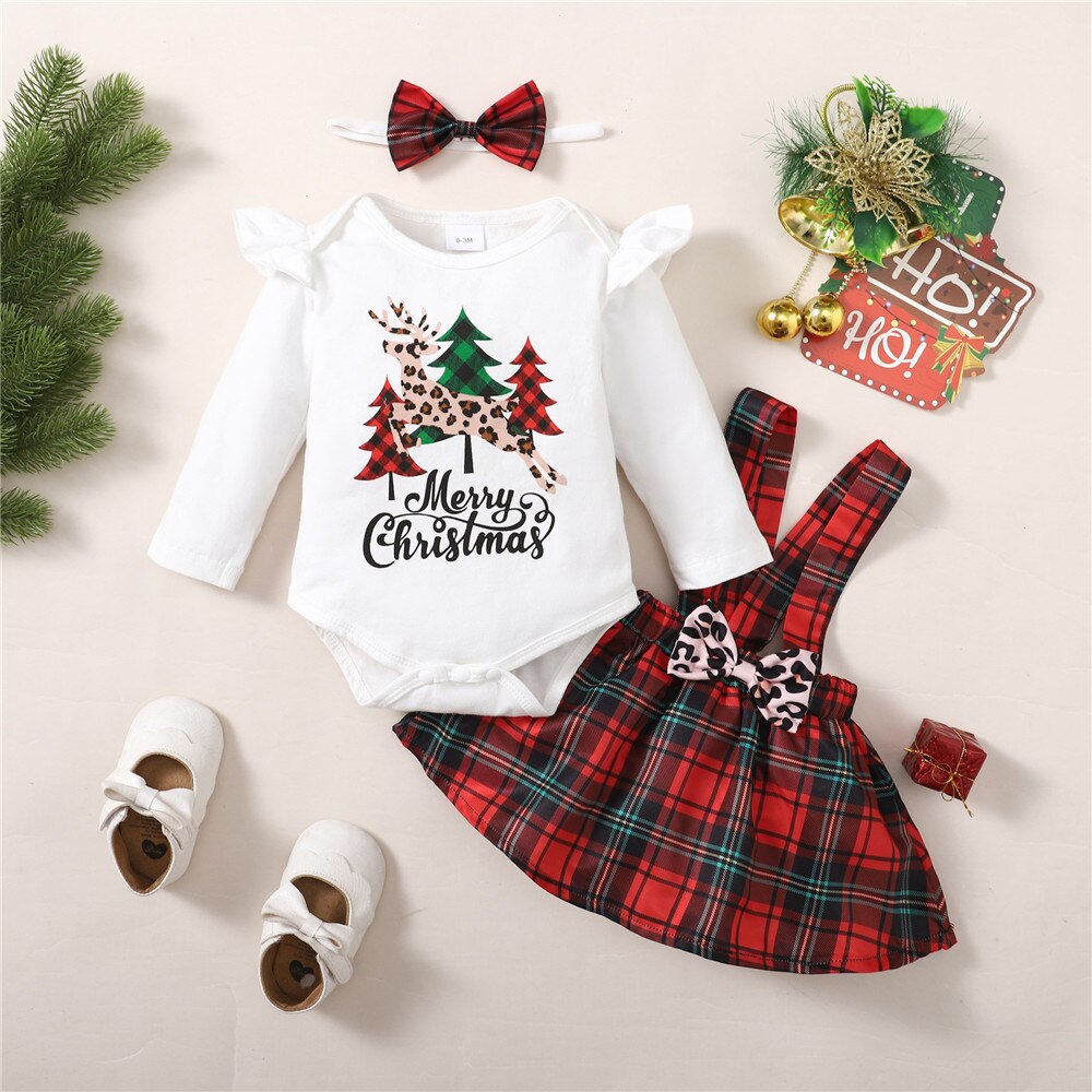 Infant Girls Christmas Costume Set