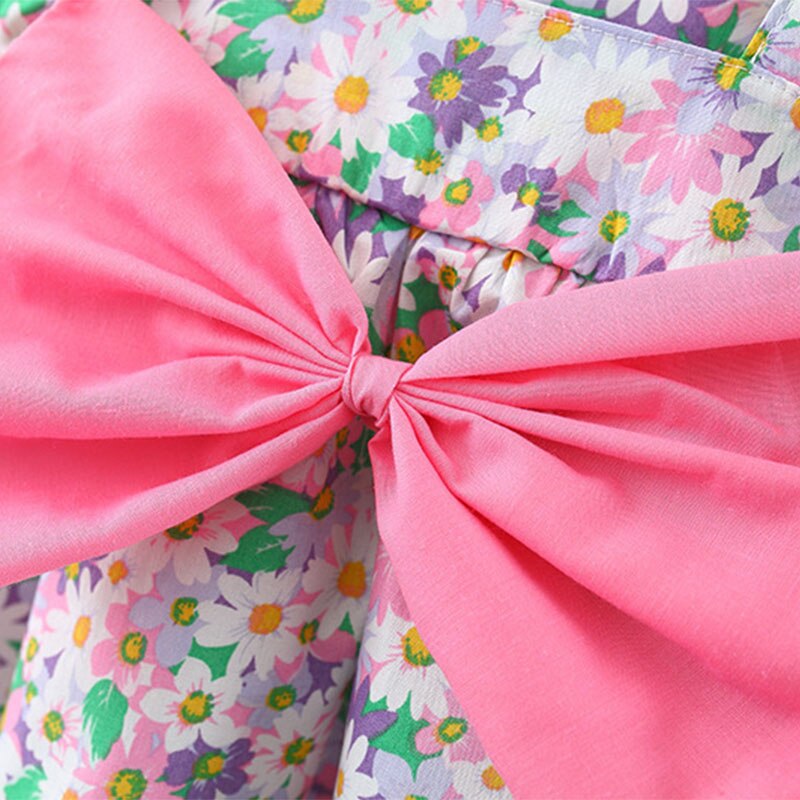 Sweet Summer Dresses for Baby Girls: Flower Prints with Bow Accents