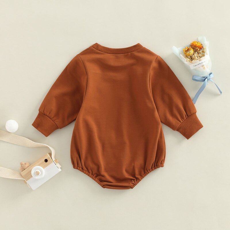 Cute Cartoon Animal and Letter Print Bodysuits for Newborn Babies