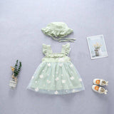 Sweet Baby Girl Party Dress with Sleeveless Wings